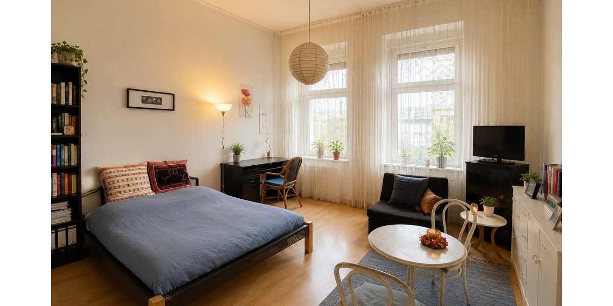 Etagenwohnung Düsseldorf Düsseltal - 1 Zimmer, 38 m&sup2;, 159.000&euro; | Angebot:26615708