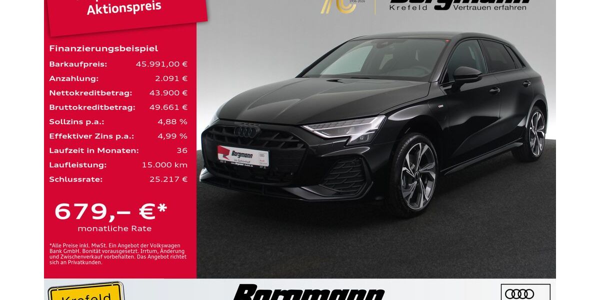 Audi A3 12.999 km 45.991 &euro; Krefeld 47803