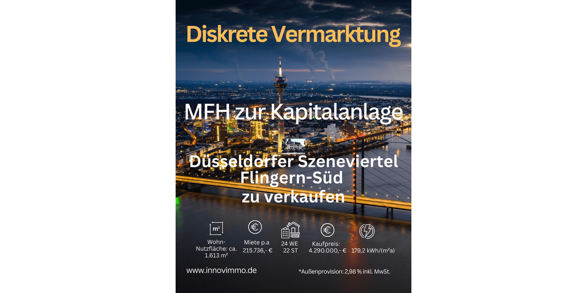 Einfamilienhaus Düsseldorf Stadtbezirk 2 - 1 Zimmer, 1.450 m&sup2;, 4.290.000&euro; | Angebot:26037684