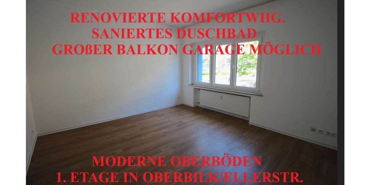 Etagenwohnung Düsseldorf Oberbilk - 2 Zimmer, 62 m&sup2;, 868&euro; | Angebot:26592166