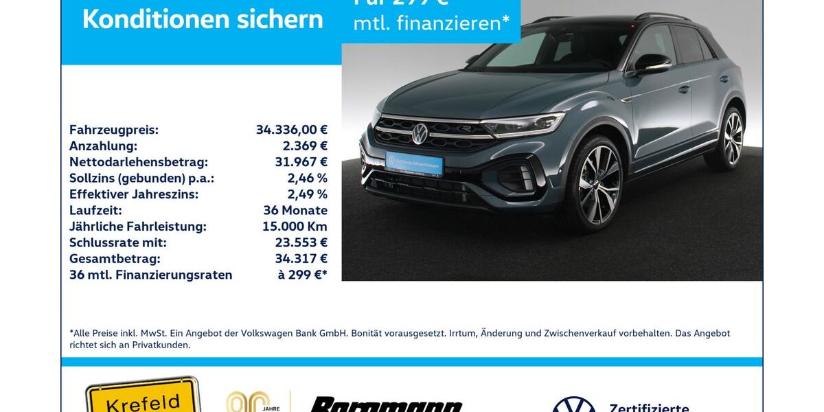 VW T-Roc 7.748 km 34.336 &euro; Krefeld 47803