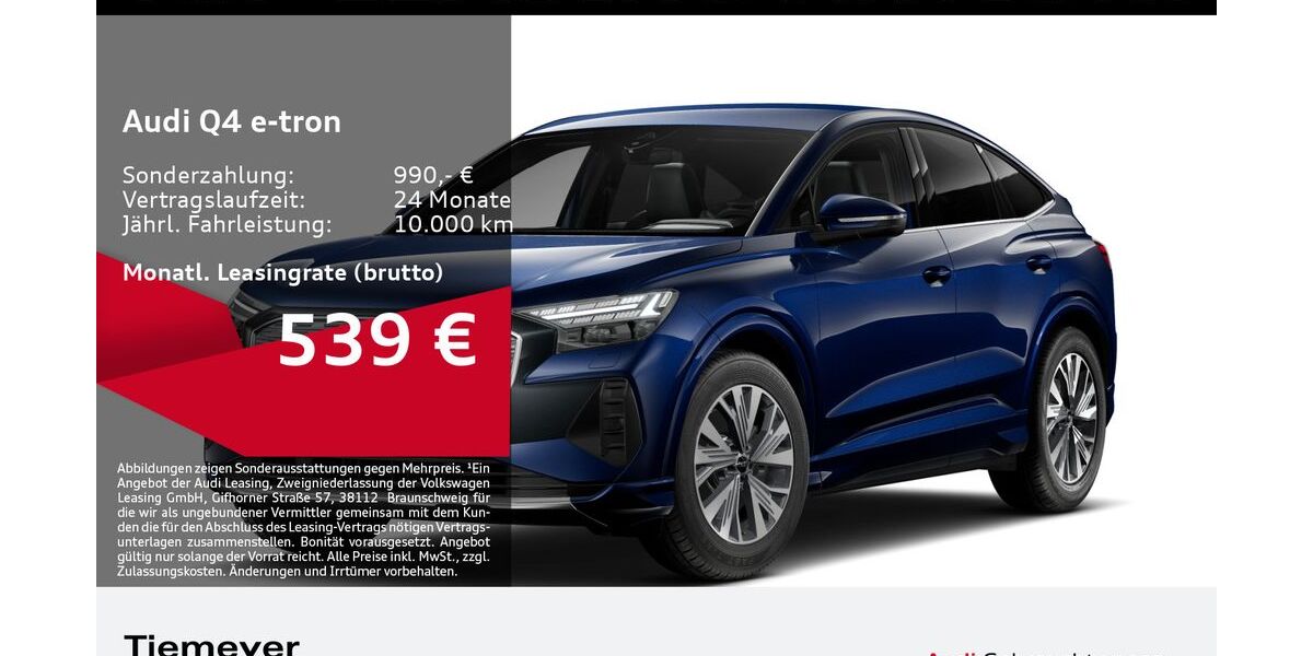 Audi Q4 e-tron 10.442 km 47.770 &euro; Gelsenkirchen 45894