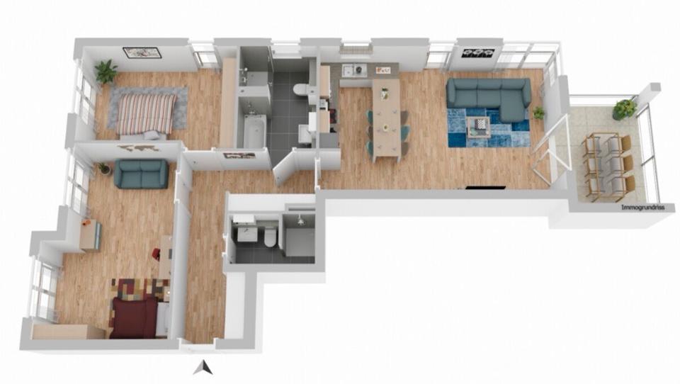 Etagenwohnung Remscheid Reinshagen - 4 Zimmer, 105 m&sup2;, 499.000&euro; | Angebot:27191020