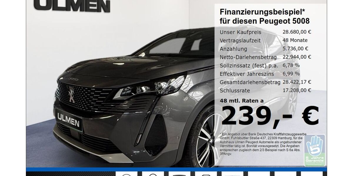 Peugeot 5008 44.153 km 28.680 &euro; Düsseldorf 40233