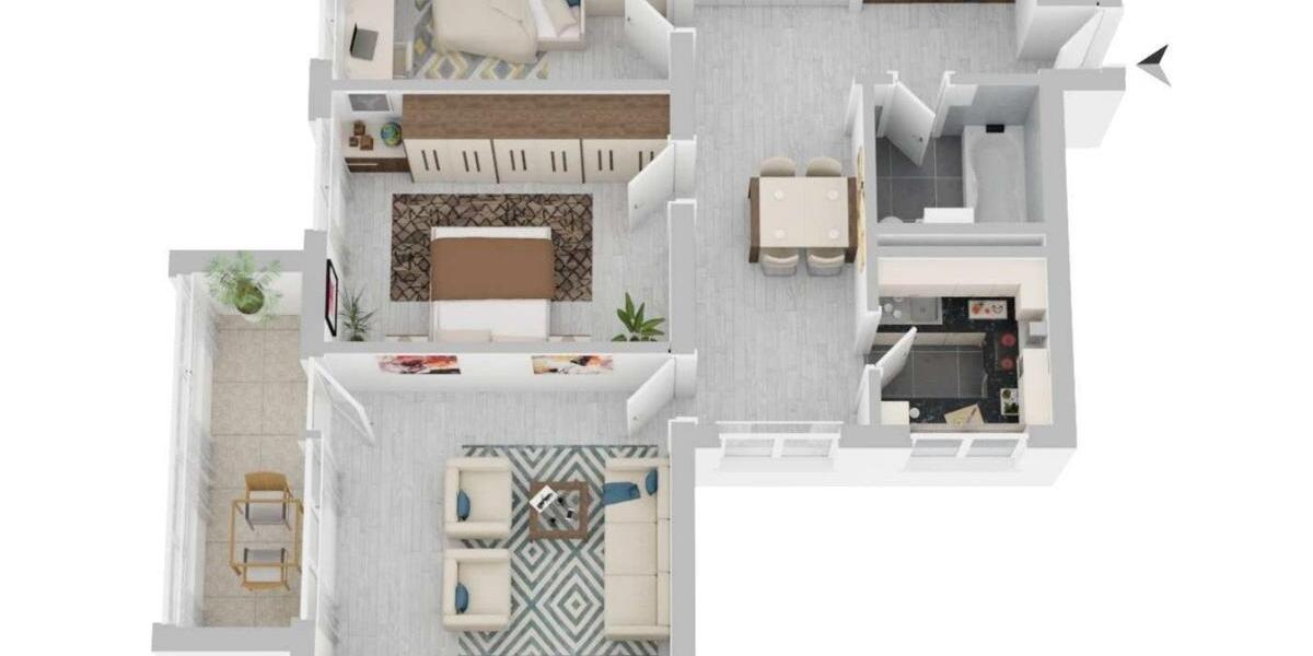 Etagenwohnung Kaarst - 3 Zimmer, 88 m&sup2;, 1.050&euro; | Angebot:26321250