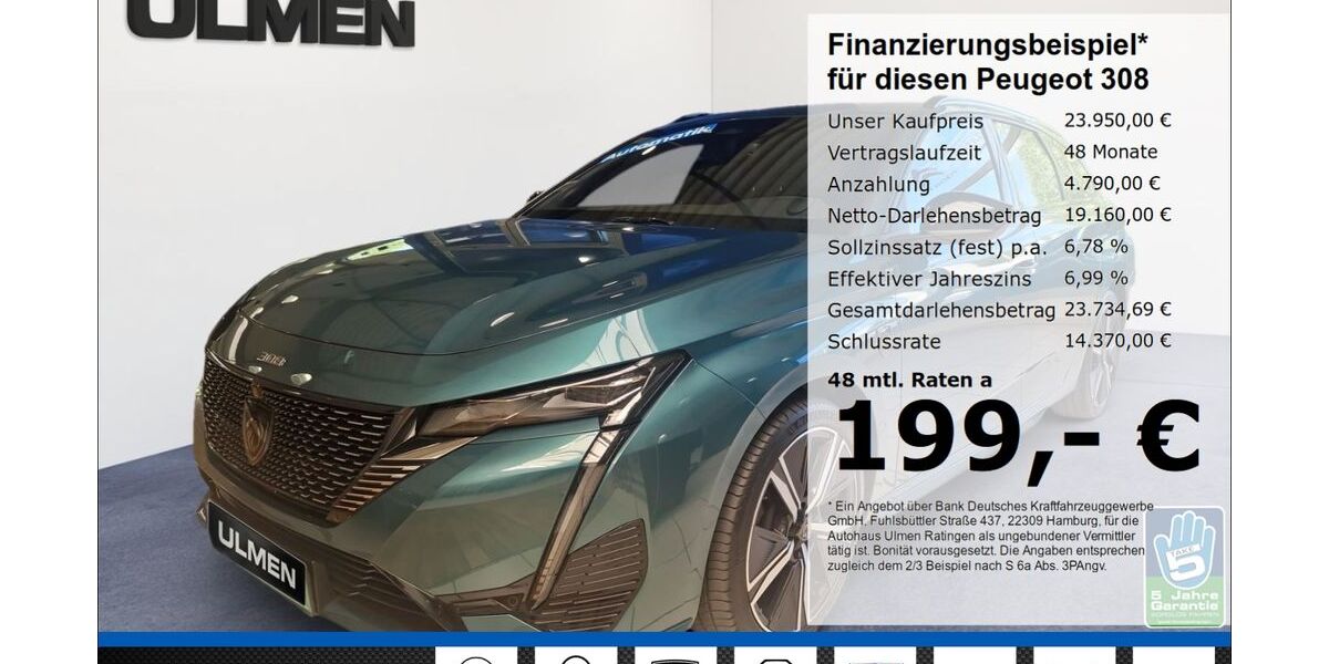 Peugeot 308 21.900 km 23.950 &euro; Ratingen 40880