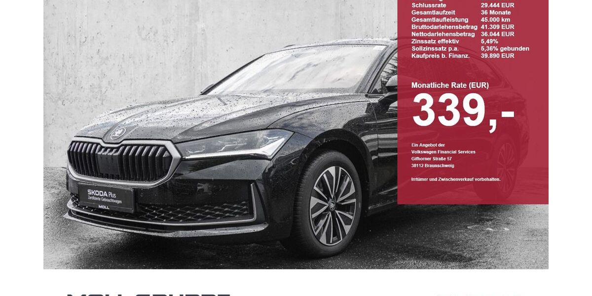 Skoda Superb 13.601 km 39.890 &euro; Düsseldorf 40474