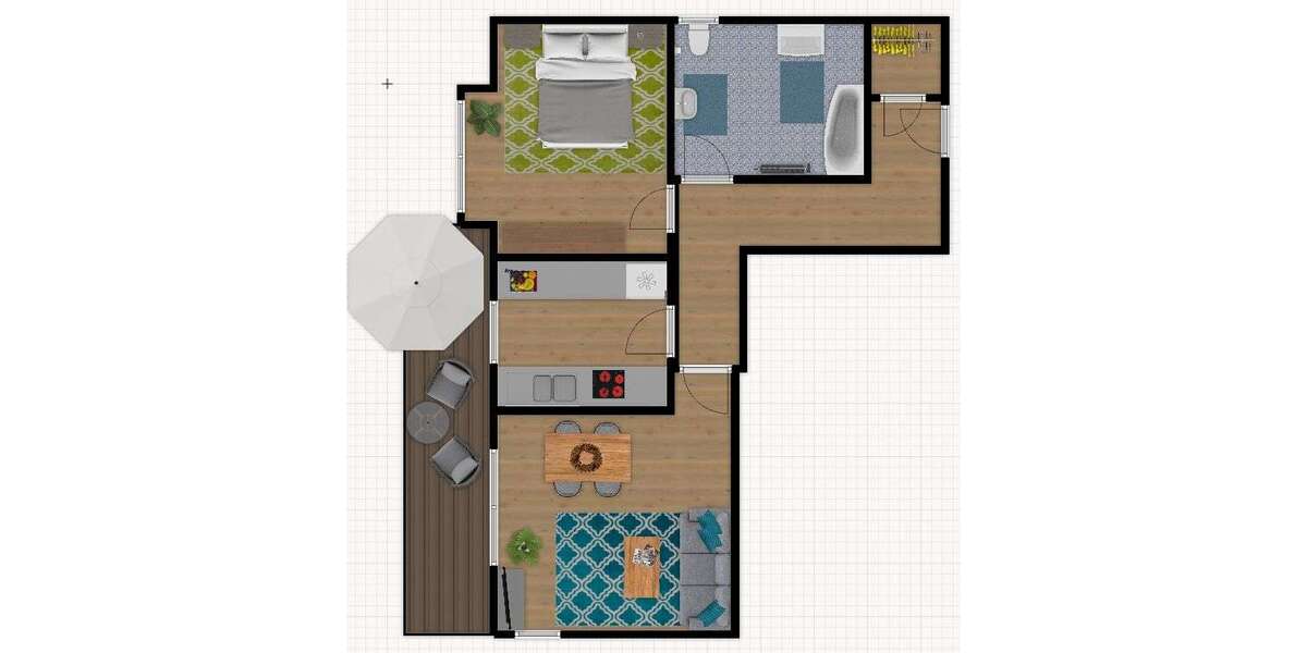 Etagenwohnung Essen Burgaltendorf - 2 Zimmer, 68 m&sup2;, 700&euro; | Angebot:26623915