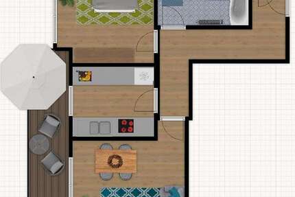 Wohnung Essen Burgaltendorf - 2 Zimmer, 68 m&sup2;, 700&euro; | Angebot:26623915