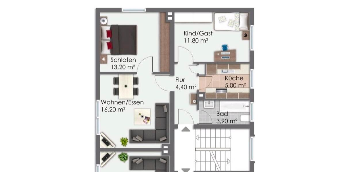 Etagenwohnung Solingen - 2 Zimmer, 55 m&sup2;, 650&euro; | Angebot:26582067