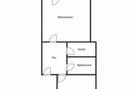 Wohnung Duisburg Duisburg-Mitte - 2 Zimmer, 45 m&sup2;, 300&euro; | Angebot:27219277