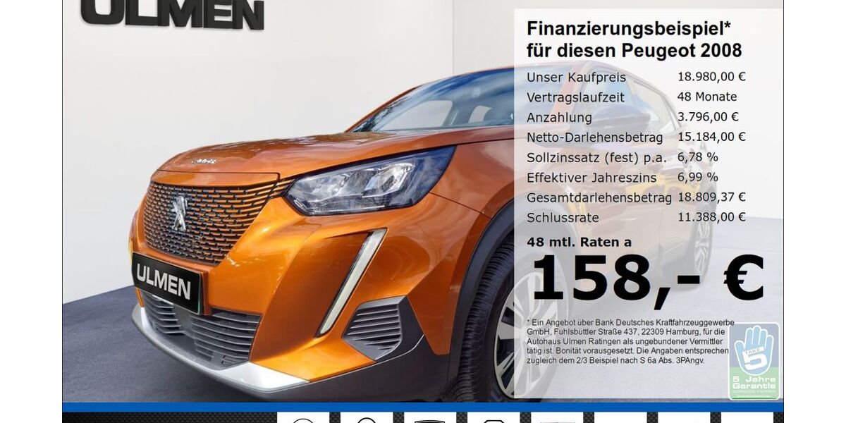 Peugeot 2008 18.583 km 18.980 &euro; Ratingen 40880