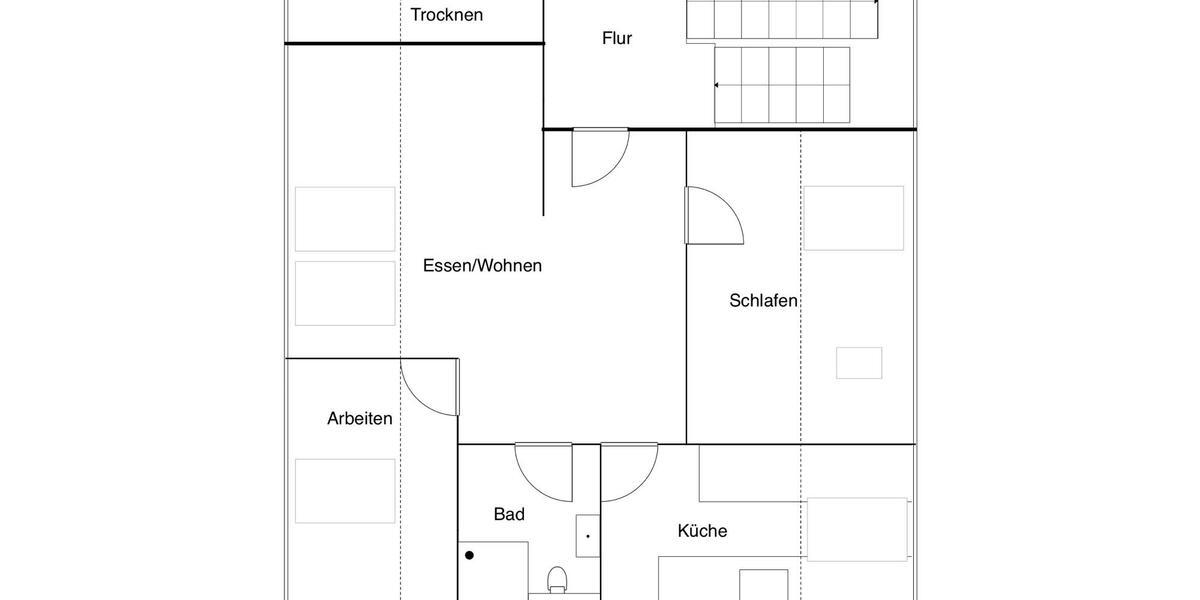 Dachgeschoßwohnung Krefeld Gellep-Stratum - 2.5 Zimmer, 60 m&sup2;, 168.000&euro; | Angebot:27197687