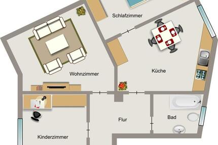 Wohnung Essen Stadtbezirk III - 3.5 Zimmer, 83 m&sup2;, 782&euro; | Angebot:25756981