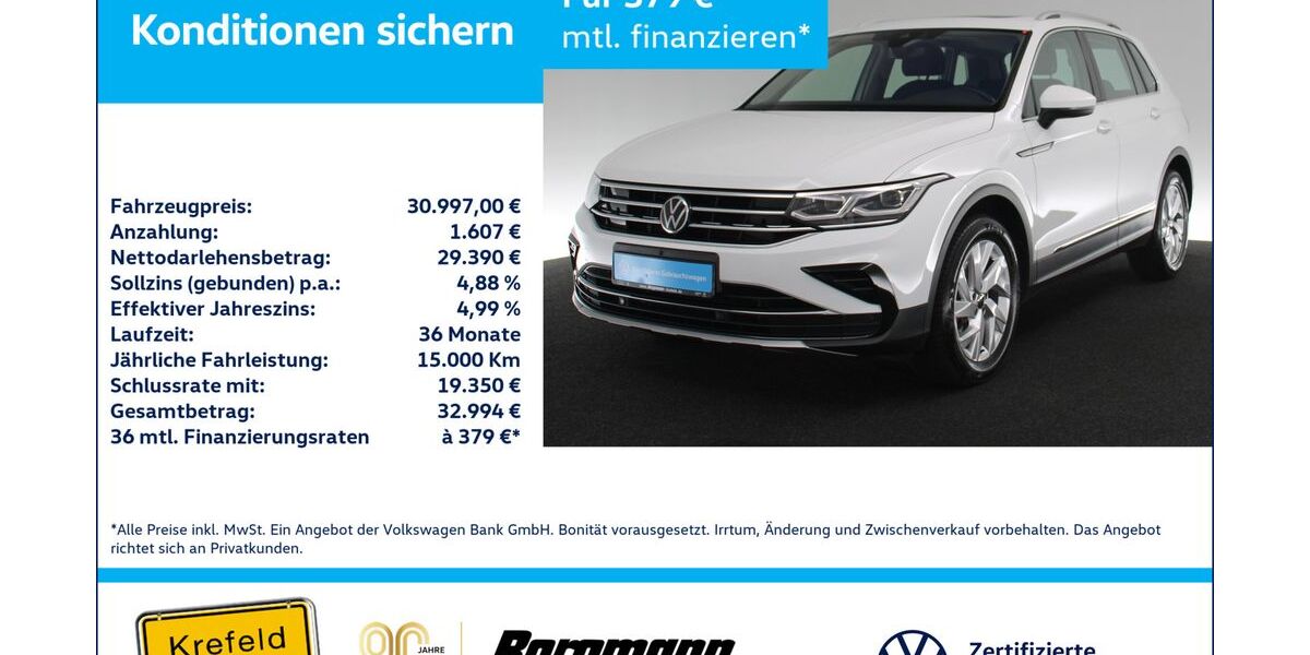 VW Tiguan 73.954 km 30.997 &euro; Krefeld 47803