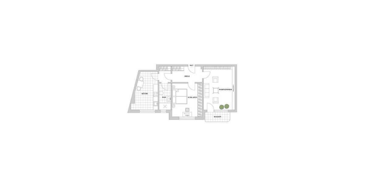 Etagenwohnung Düsseldorf Düsseltal - 2 Zimmer, 72 m&sup2;, 390.000&euro; | Angebot:25928922