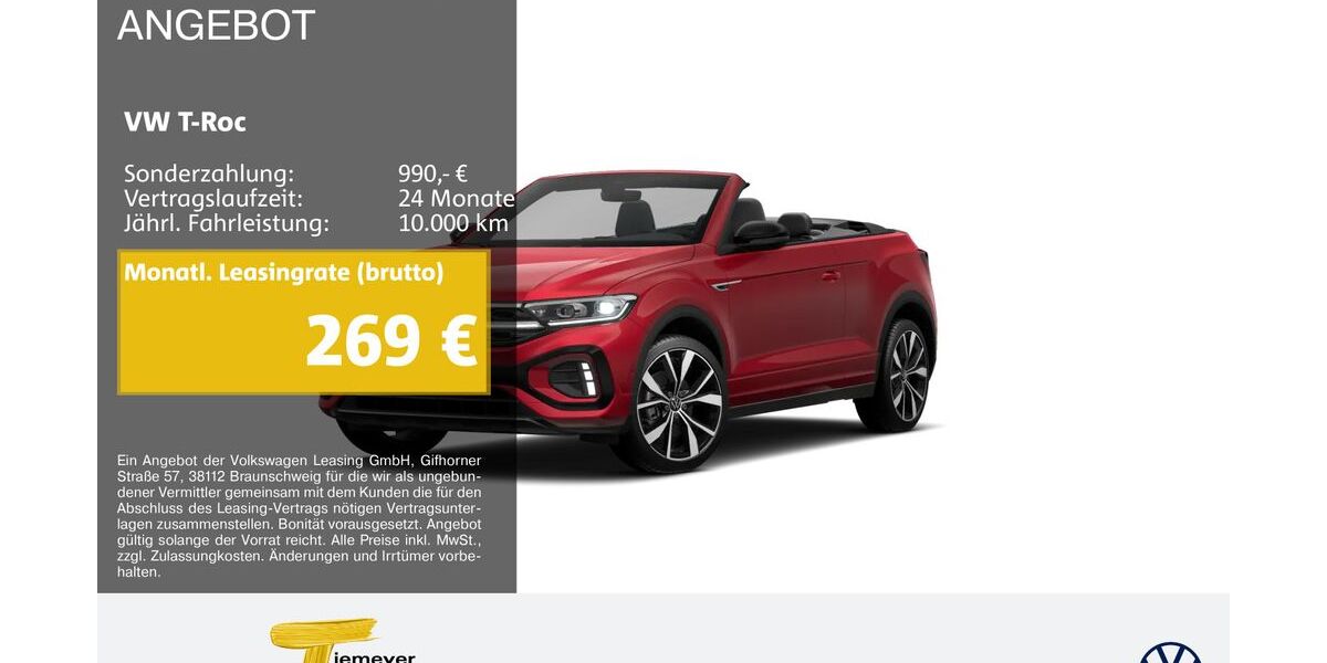 VW T-Roc 20.730 km 31.820 &euro; Remscheid 42897