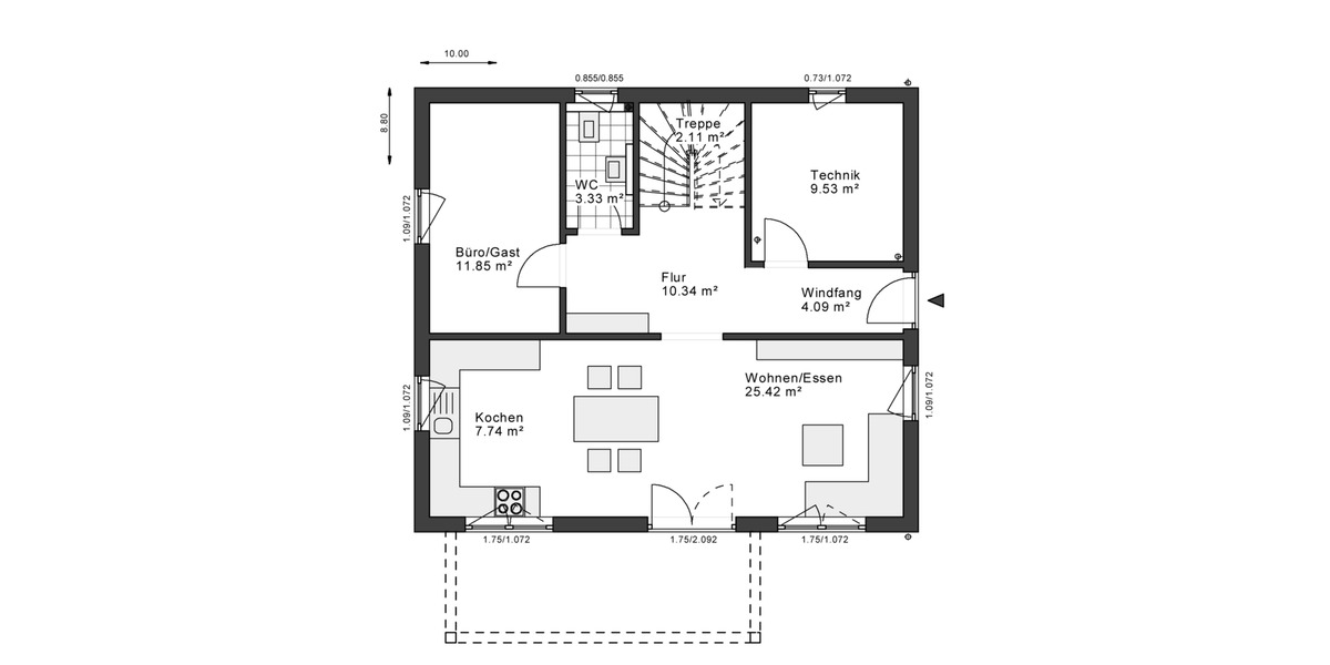 Einfamilienhaus Leichlingen (Rheinland) - 4 Zimmer, 152 m&sup2;, 1.950&euro; | Angebot:26395175