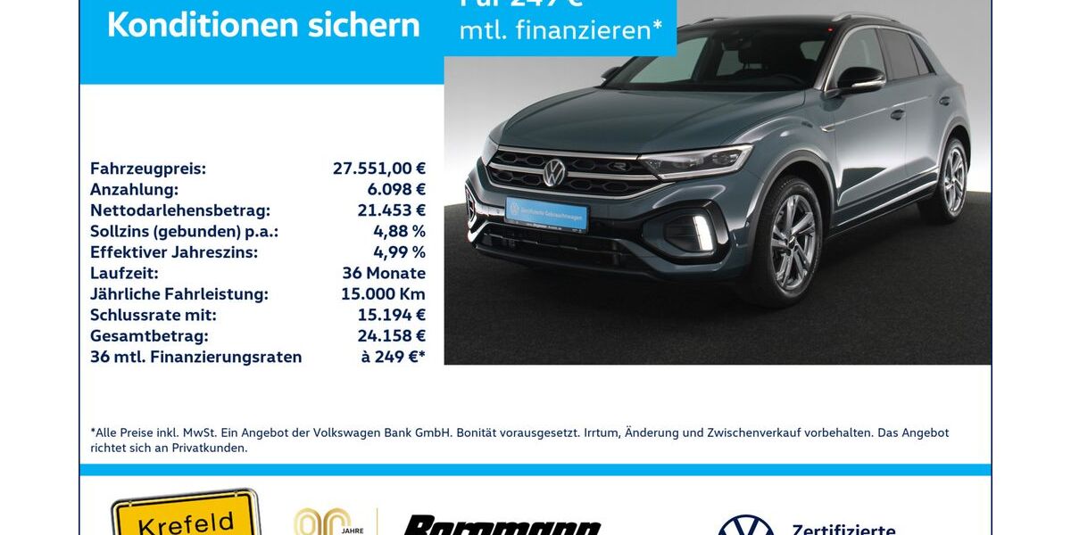 VW T-Roc 46.838 km 26.992 &euro; Krefeld 47803