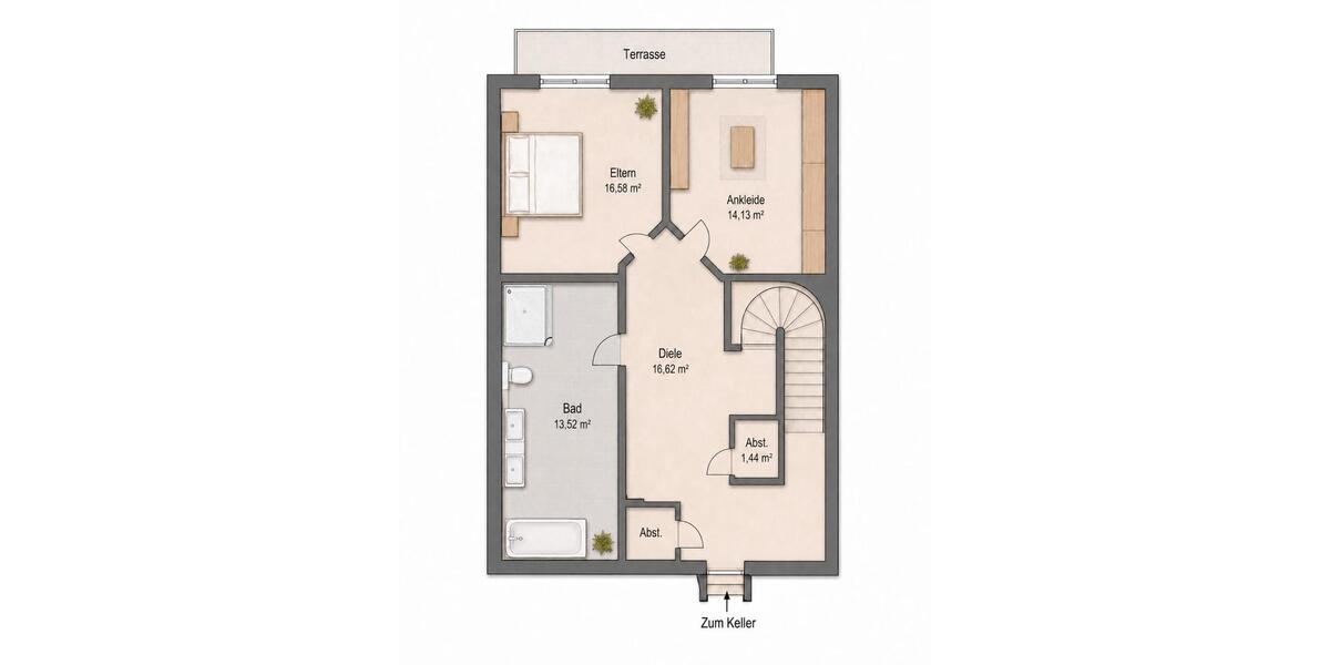 Maisonettenwohnung Düsseldorf Stadtbezirk 5 - 5 Zimmer, 173 m&sup2;, 1.040.000&euro; | Angebot:27213814