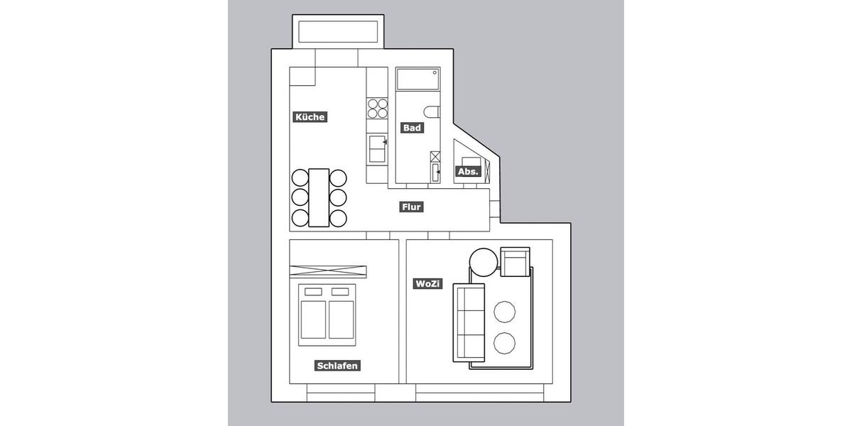 Etagenwohnung Düsseldorf Pempelfort - 2.5 Zimmer, 70 m&sup2;, 399.000&euro; | Angebot:26607184