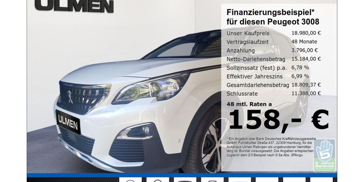 Peugeot 3008 60.205 km 18.980 &euro; Ratingen 40880